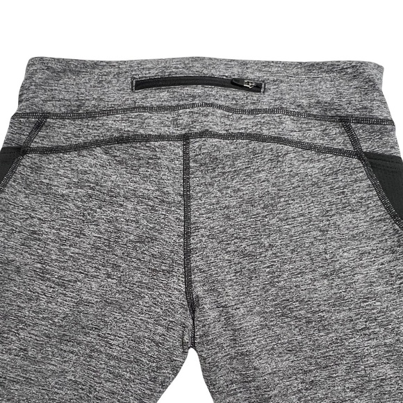 Lucy Cropped Leggings Lucytech Athletic Zip Back Pocket Gray Small S - Picture 5 of 15